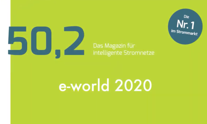50,2, das Magazin für intelligente Stromnetze besucht die E-world 2020.