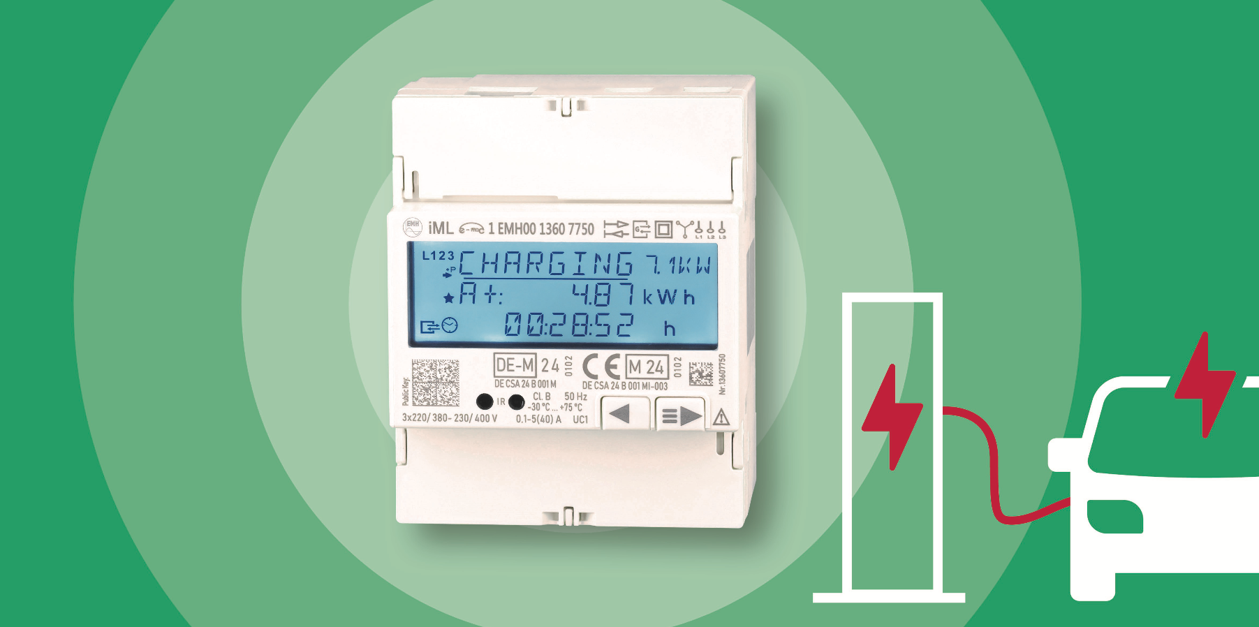 EMH metering presents e-mobility meter featuring price visualisation in ...